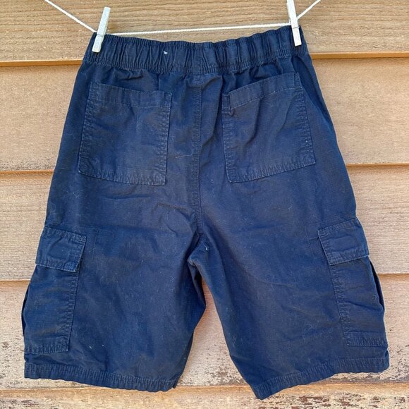 Childrens Place Boys Black Cargo Shorts Size 16 Adjustable Waist Cotton Blend - Picture 3 of 7